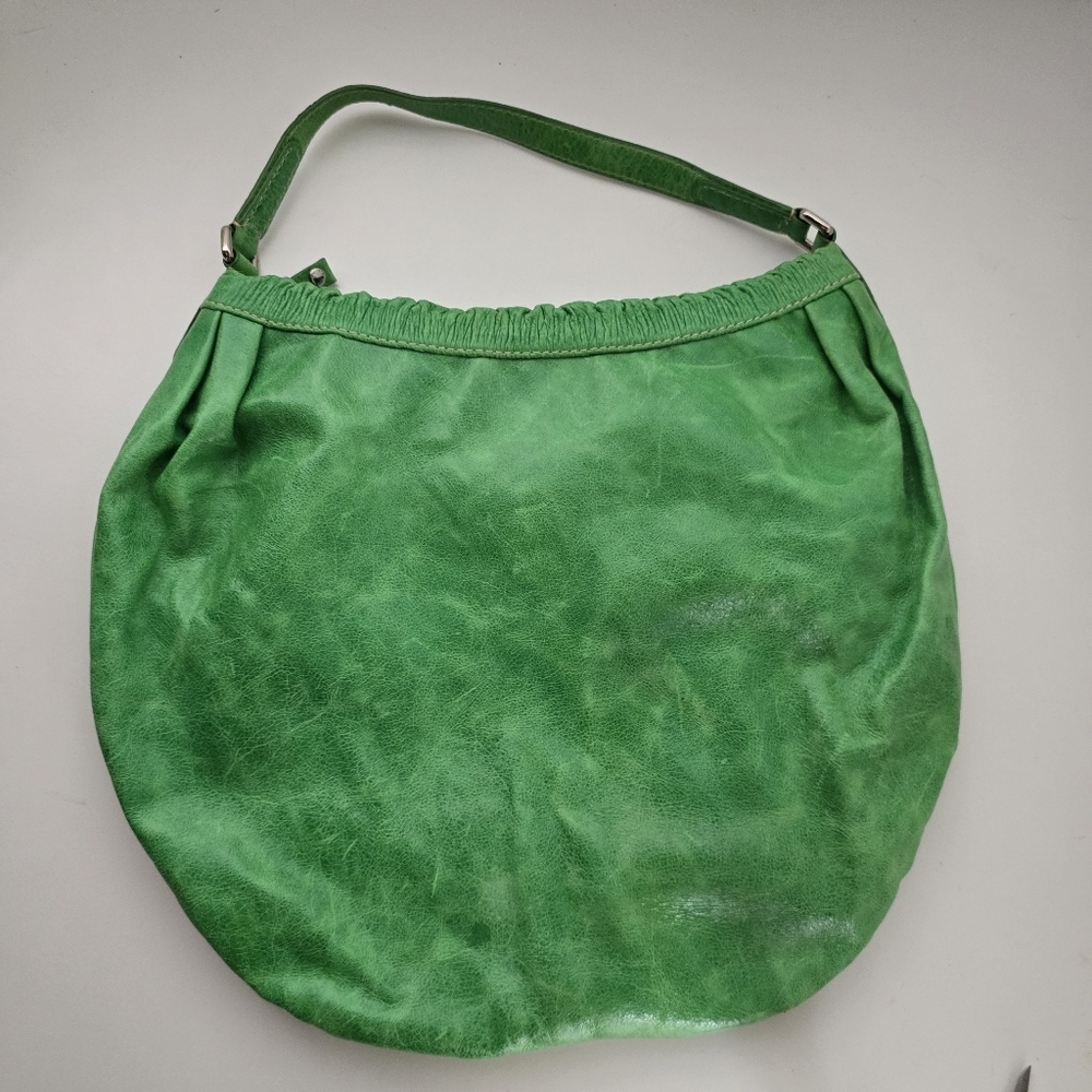 Marc by Marc Jacobs XL Green Leather Hobo Shoulder Bag - Picture 12 of 12